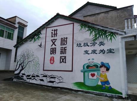 台前墙绘是现在流行的墙体广告