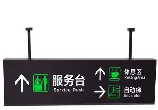 台前吊牌灯箱制作流程。