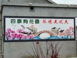 台前墙绘的特点和形势