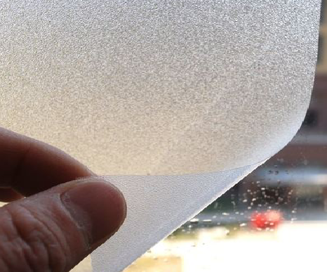 台前玻璃门外面粘广告用什么材料好？