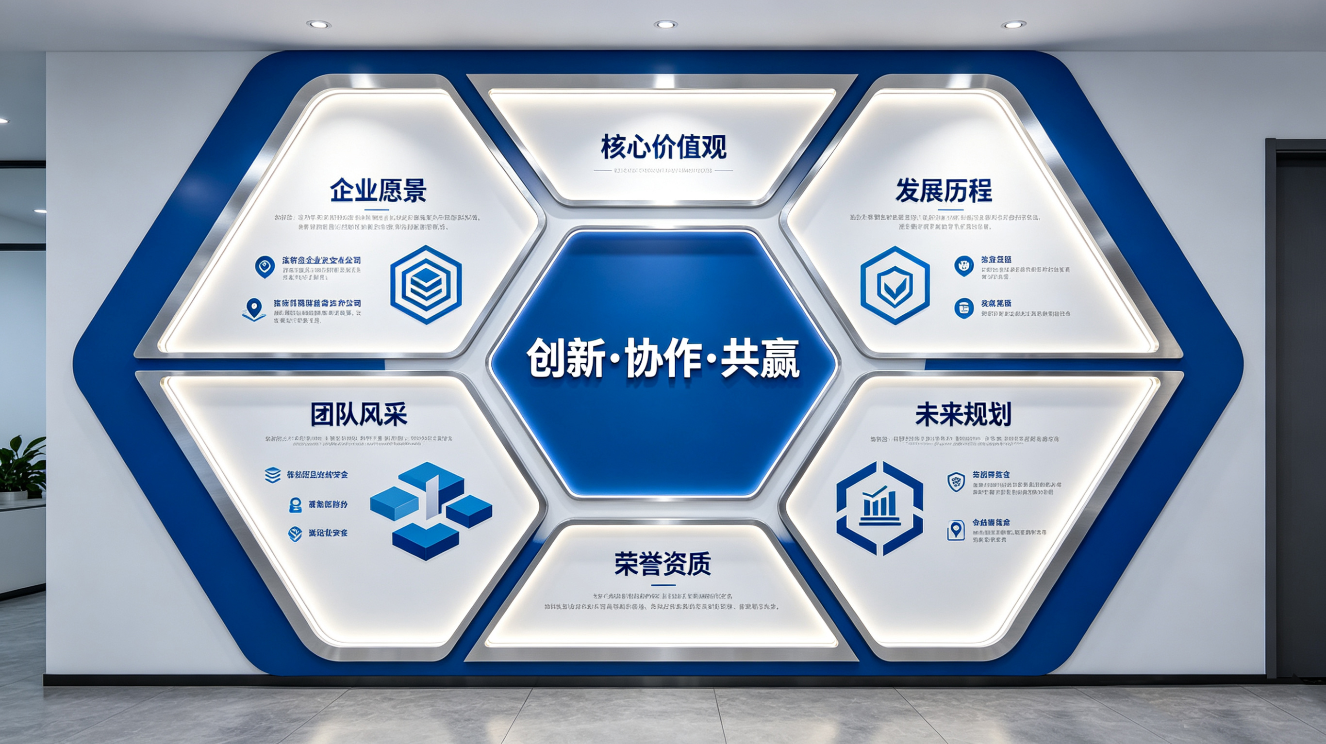 台前企业文化墙六边形避坑指南（新手常犯5个错误）